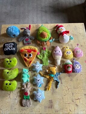 Plush Dog Toy Assortment - Colorful Soft Play Plushies